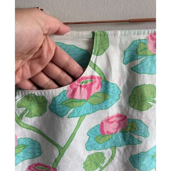 Lilly Pulitzer Womens Flat Front Summer Mini Skirt Multicolor Floral Green Sz 4 - Picture 6 of 9